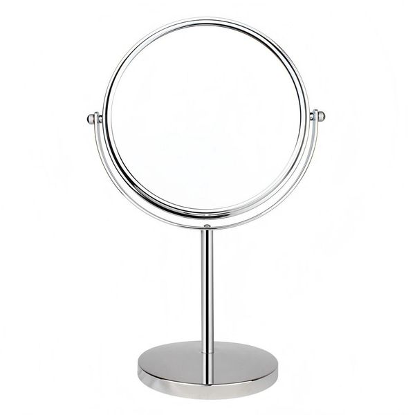 5x Magnification Rotatable Double-Sided Makeup Mirror - 6 Inches