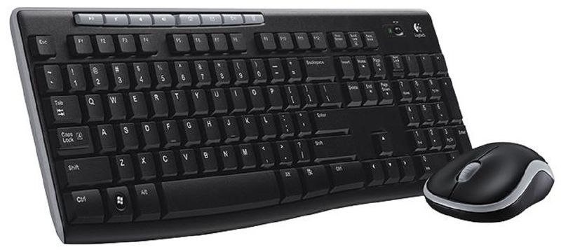 Logitech (920-004523) Keyboard, 3 Button Mouse, Wireless, QWERTY, 2.4GHz