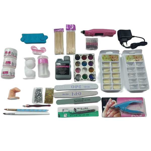 Acrylic Nail Kit for Beginners One Full Nail Kit Box Gifts for Women