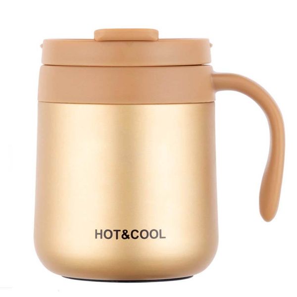 Super Deal 350ml Stainless Steel Thermos Coffee Mug with Handle - SD