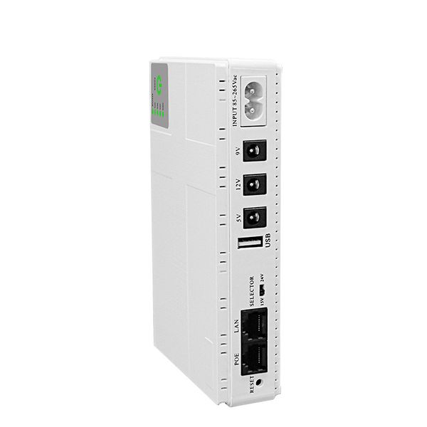 MINI DC UPS with 5/9/12V Output for WIFI routers 10400MAH
