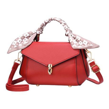 Patchwork Zipper Buckle Tote Shoulder Bag