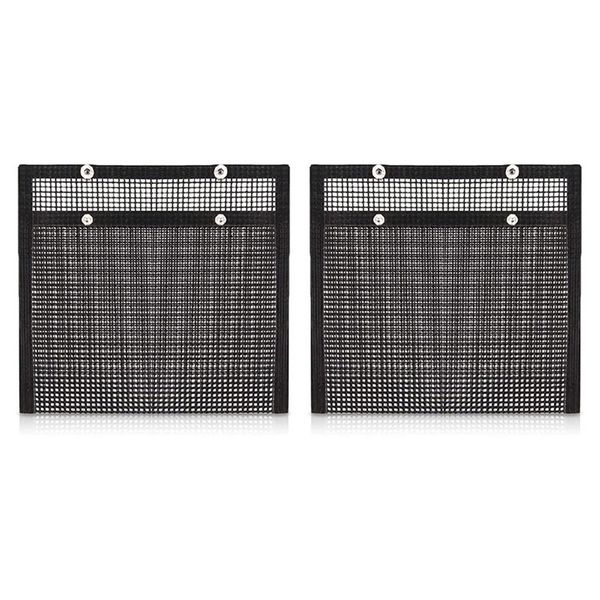 2PCS Braai Bag Non-Stick BBQ Grilling mesh Bags Heat-Resistant Reusable