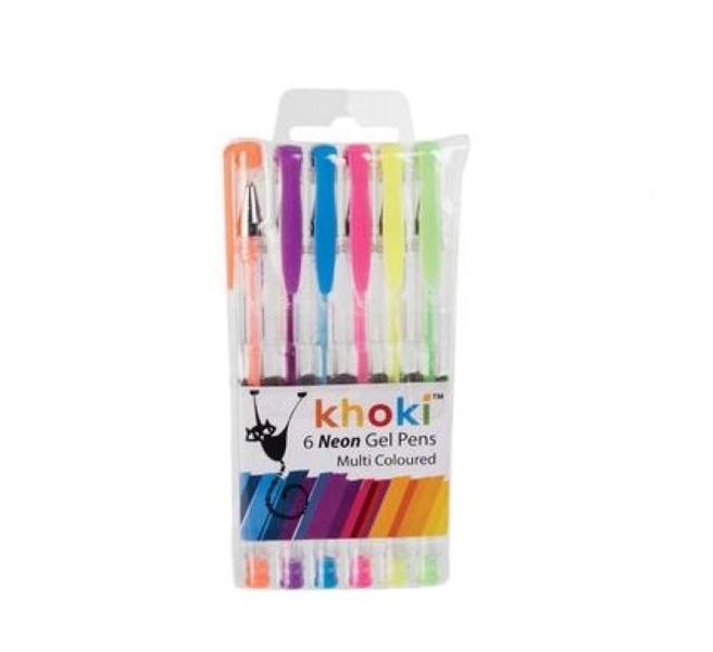 Khoki Neon Gel Pens - Pack of 2