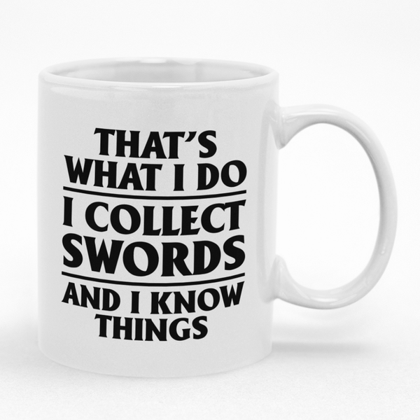 Sword Collectors Coffee Mug - Gift Idea for Birthday or Christmas