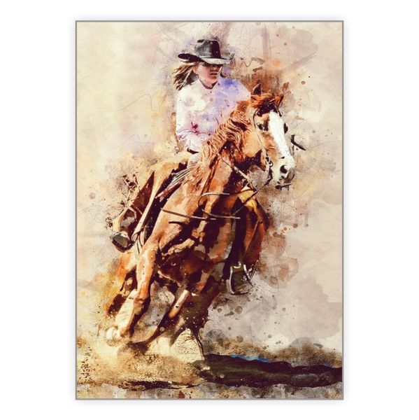 Rodeo Horse Rider - A1 Poster