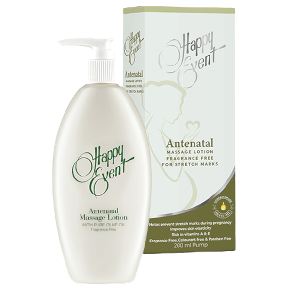 Happy Event Antenatal Massage Lotion Fragrance Free 200ml