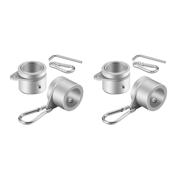 2 Pcs Flag Pole Rings Flag Pole Clips Flag Mounting Rings 1 Inch