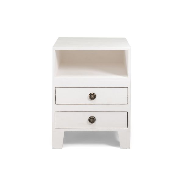 Bedside Pedestal / Nightstand - Two Drawers