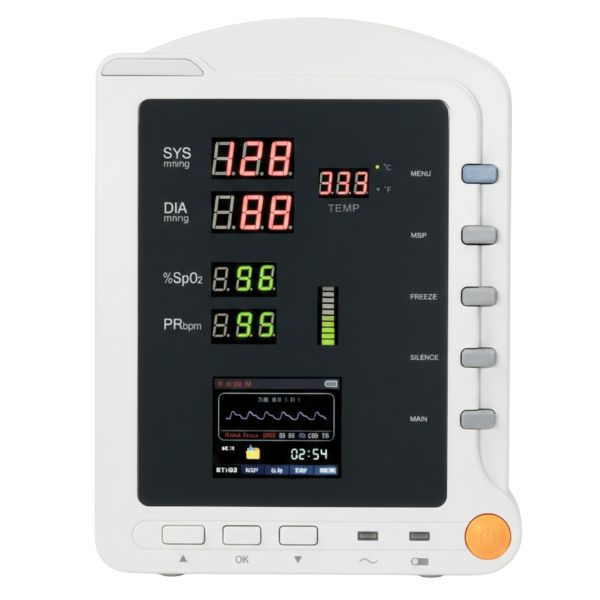 CMS 5100 Patient Monitor - NIBP, SpO2 &amp; Temp Vital Monitor