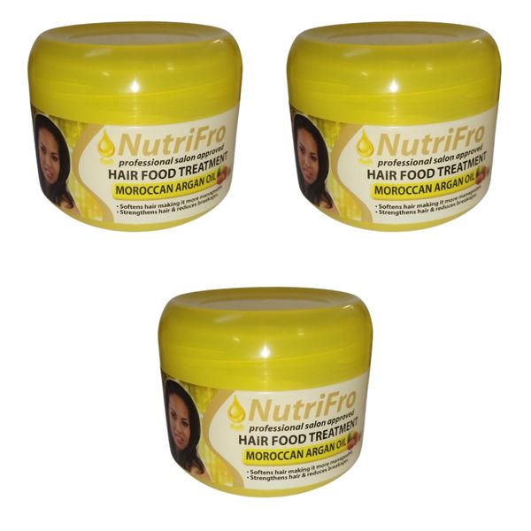 NutriFro - Hair Food Treatment - Moroccan Argan Oil - 125ml Pack Of 3