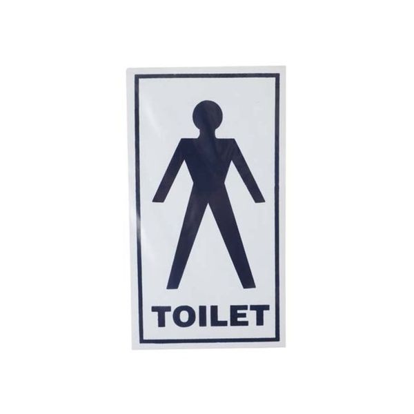 Plastic Blue On White Gents Sign 100 x 180mm SGP