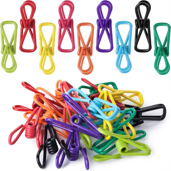 2 Inch Stainless Steel Clothes Pegs Waterproof PVC 30 Pack