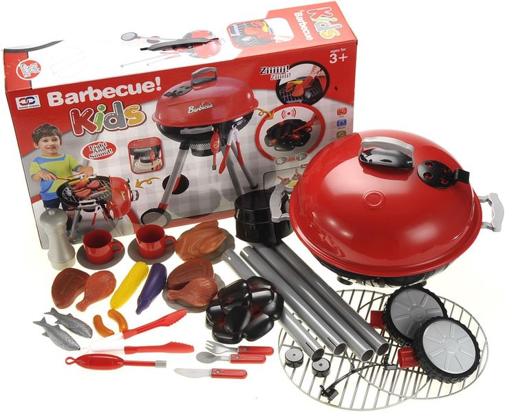 BBQ Grill Toy Cooking Playset for Children Indoor &amp; Outdoor