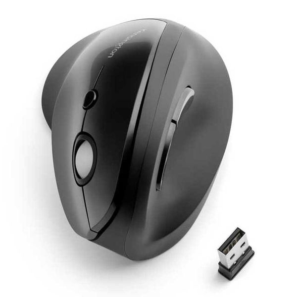 Kensington - Pro Fit Ergo Vertical Wireless Mouse - Black