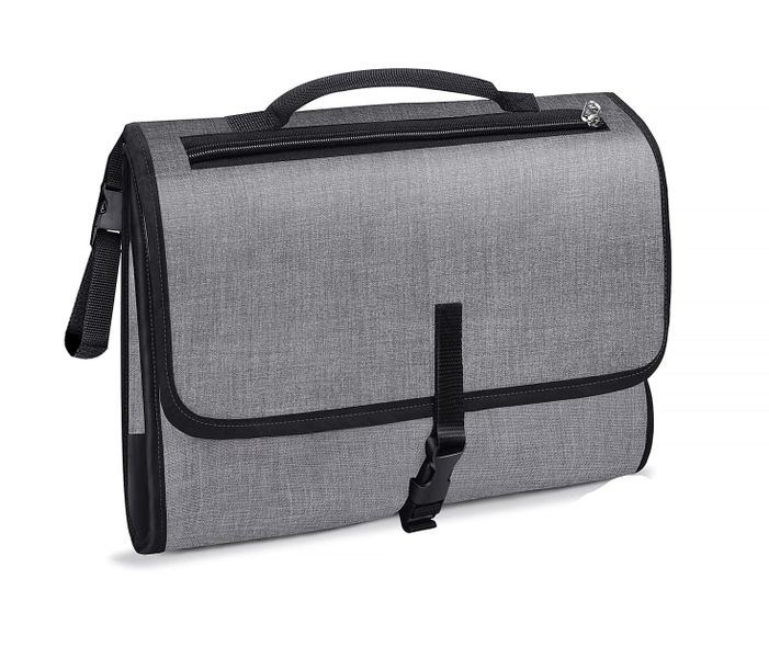 Portable Baby Changing Mat with Detachable Pad (Grey)