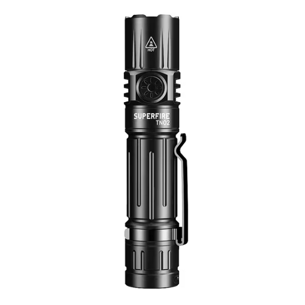 SUPERFIRE TN02 Magnetic Rechargeable Tactical Flashlight - 1800LM LED Torch