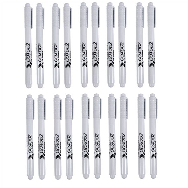 20PC Liquid Chalk Pen Marker for Glass Windows Chalkboard Blackboard White