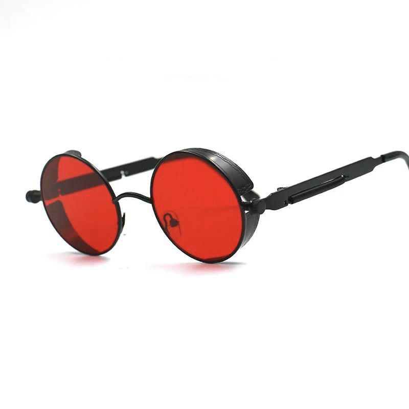 Round Metal Frame Sunglasses - Red, Black | Shop Today. Get it Tomorrow ...