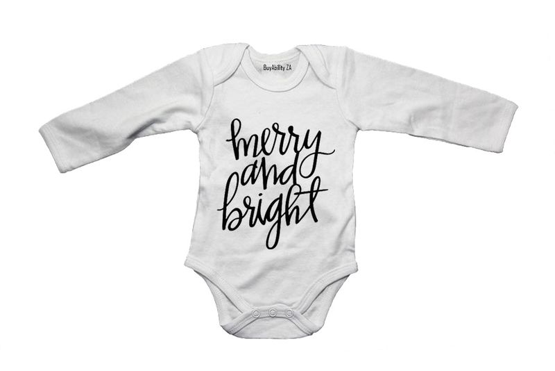 Merry and Bright! - Long Sleeve - Baby Grow
