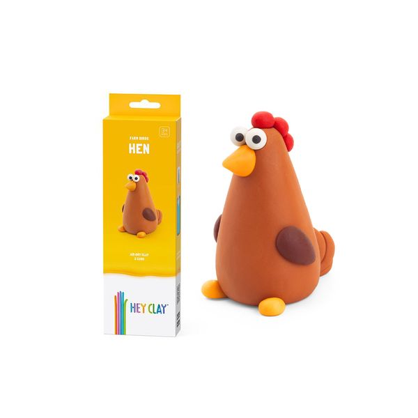 Hey Clay: Modelling Air-Dry Clay with Fun Interactive App - Hen, 3 cans