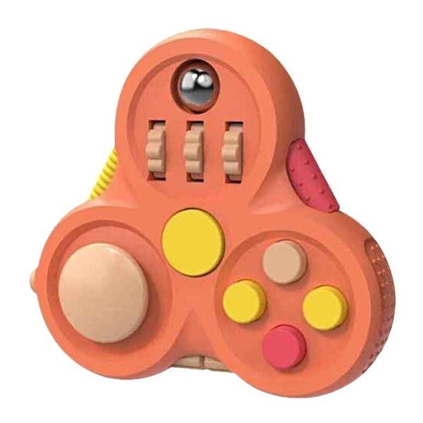 Fidget Pad Stress Relief Hand Spinner Toy Blue Black Green Orange