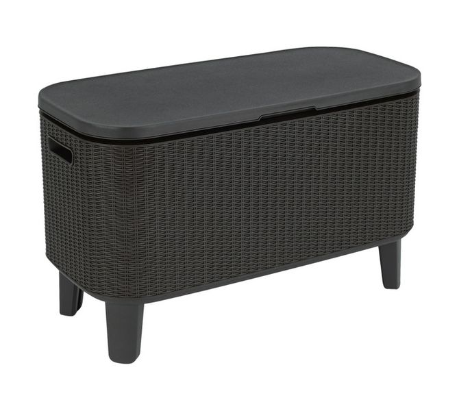 Bar Graphite 2-in-1 Outdoor Cooler and Side Table