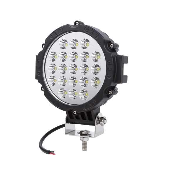 1Pcs Black 7" 63W LED Spotlight Beam for 4X4 Trucks ATV