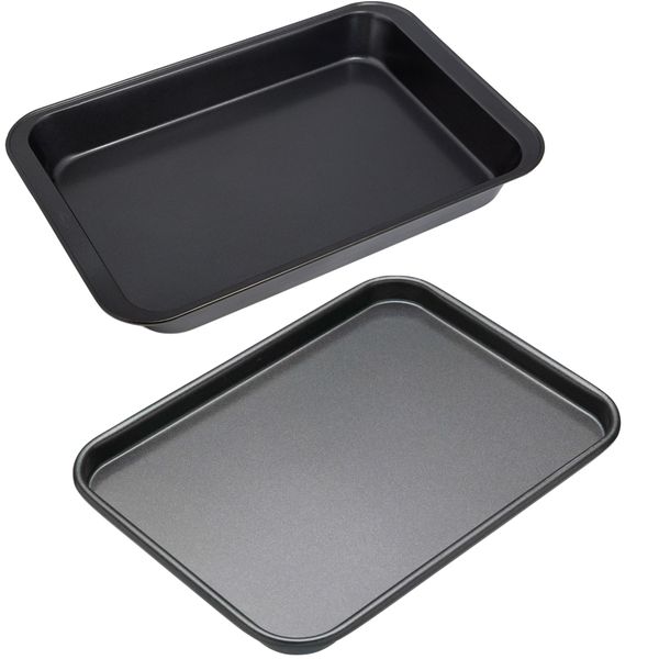 Home Kitchen Baking Pan &amp; Tray Set of 2( 31cm, 37cm)