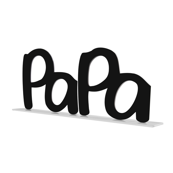 Father's Day PaPa Picture Frame,Dad Gifts From Daughter, -Black