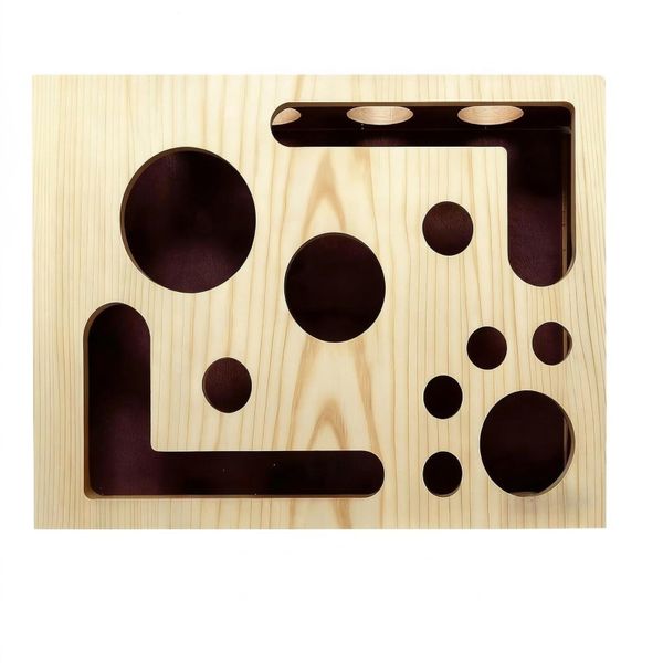 Cat Scratch Puzzle Enrichment Box &amp; Nail File Alternative for Indoor Cats
