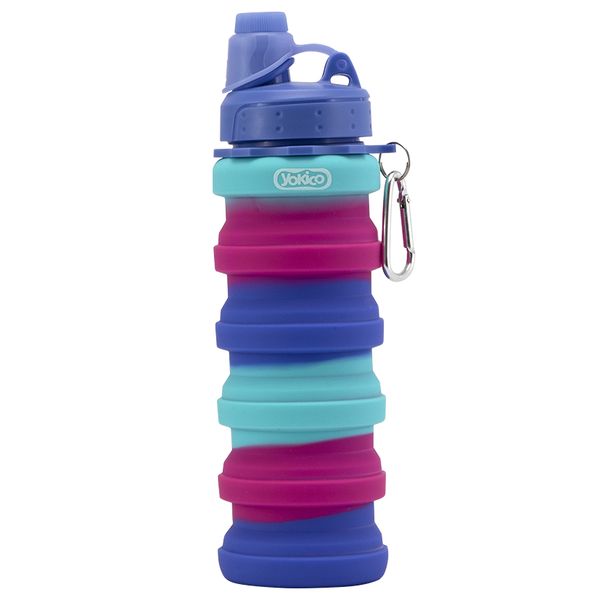 Pink &amp; Purple Karoo Charm Silicone Bottle - 500ml