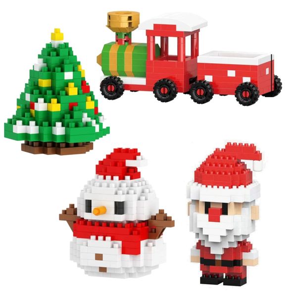 Decor Party Christmas Model Building Blocks - Set of 4