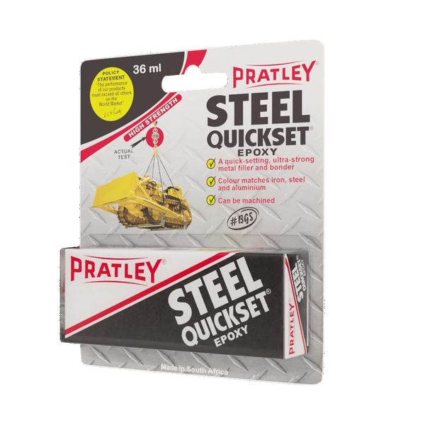 Pratley Steel Quickset 36Ml - 4 Pack