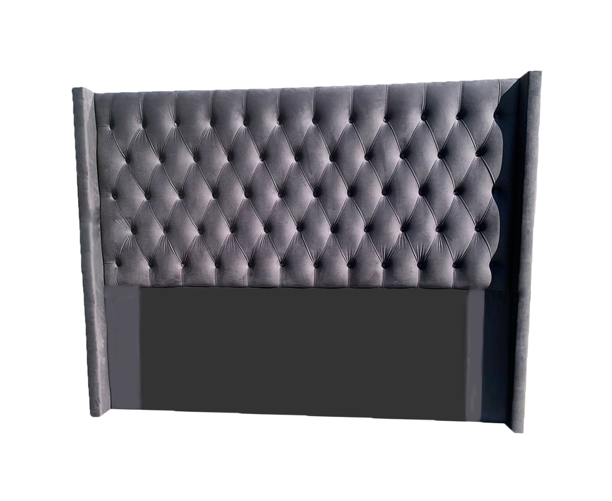 Lilly Velvet Winged Back Deep Buttoned Headboard Shop Today. Get it