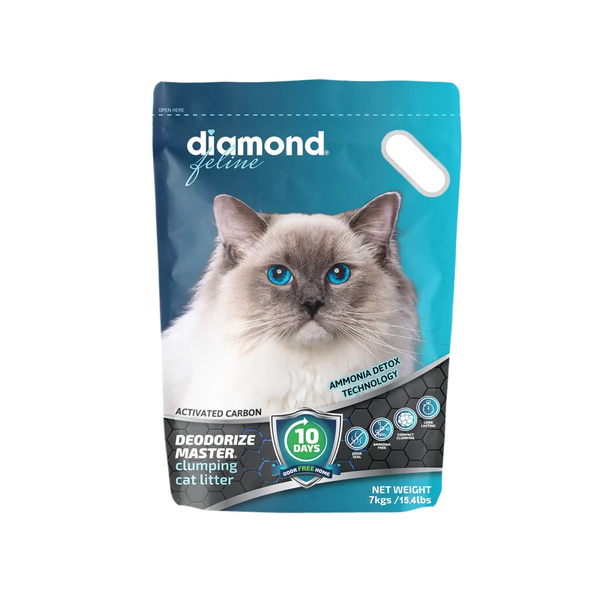 Diamond Feline Deodorize Master Clumping Cat Litter 7kg