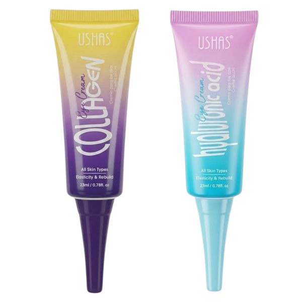 2 Pack - Ushas Collagen Hyaluronic acid Anti-Wrinkle Firming Eye Cream 23ml