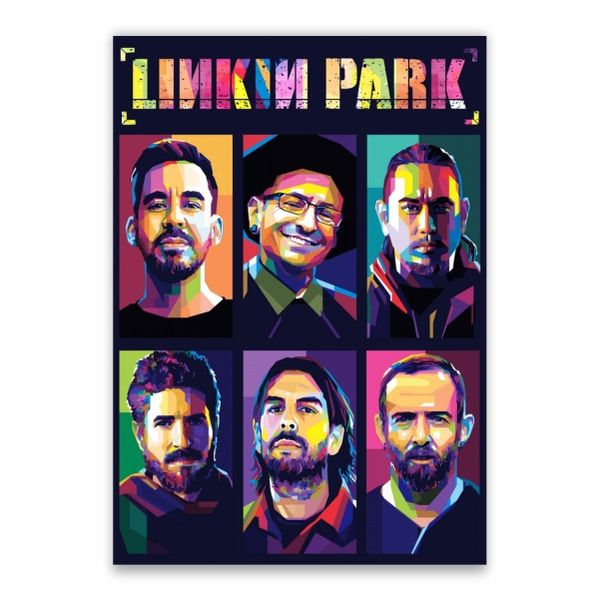 Linkin Park Members Poster - A1