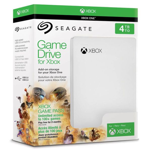 Seagate 4TB 2.5 Xbox Portable Drive White - STEA4000407
