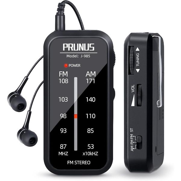 Pocket Radio Mini AM FM Stereo Radio Portable Battery Operated Radio