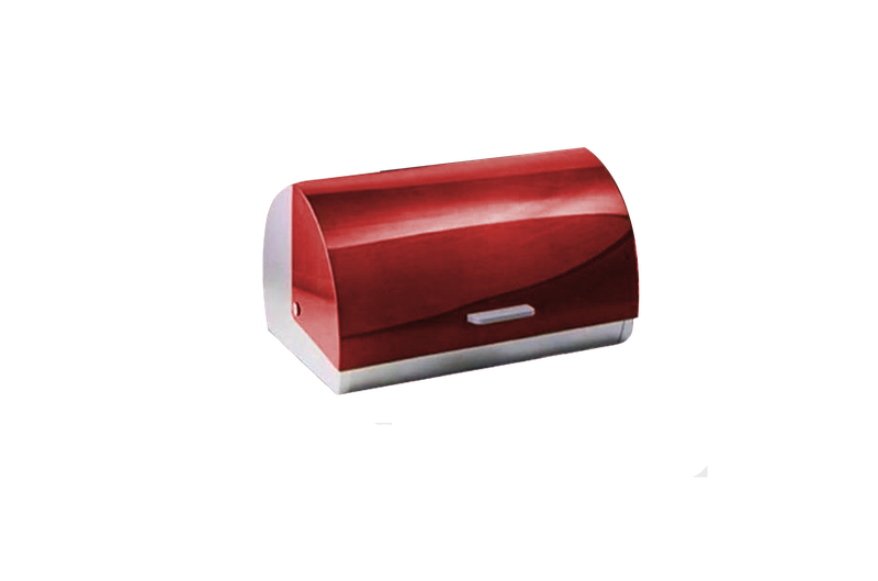 Polished Stainless Steel Bread Bins With Colored Lids