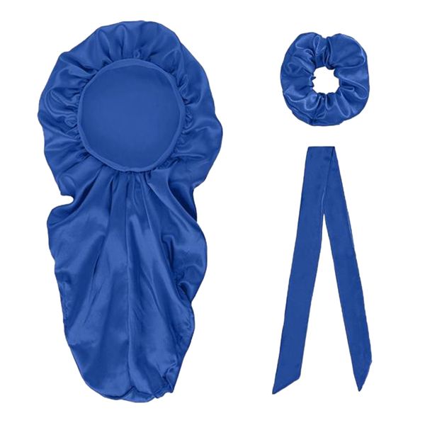 Women Satin Bonnet Hair Caps Headwear Hats For Curly Springy Hair