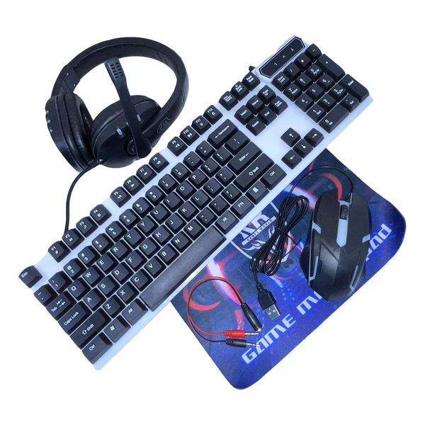 4 in 1 Gaming set K100 for PC, Xbox or PS4 (Keyboard, Headset &amp; Mouse/Pad)