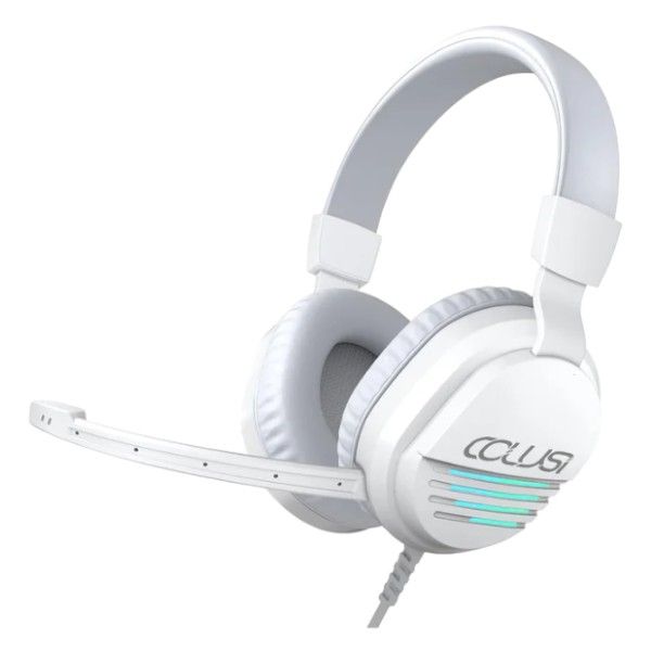 COLUSI - CLS-500 - Wired Gaming Headphones with 360 Surround Sound - White