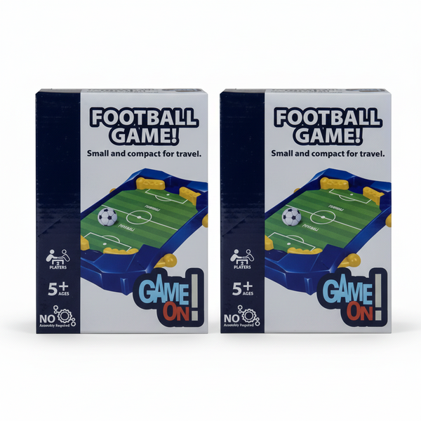 Compact Portable Football Game for Indoor and Outdoor Play - 2 Pack