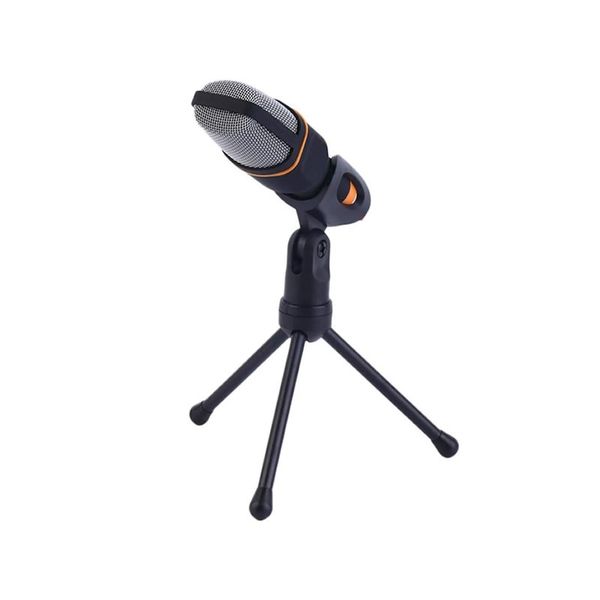 3.5mm Audio Wired Stereo Condenser Microphone With Holder Stand Clip SF-666