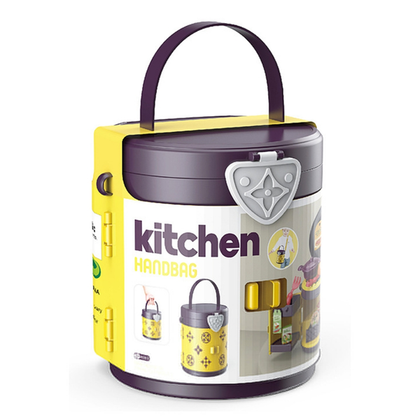 DIY Simulation Toy COOKING KITCHEN Storage Handbag Toy for Kids