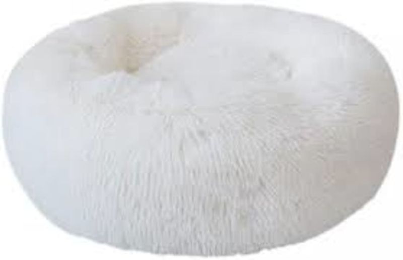 Pet Deluxe Plush Bed - White