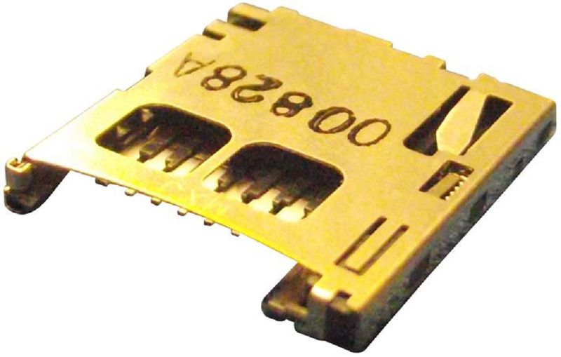 Molex (503398-1892) Memory Card Connector, MicroSD, Push-Push, 8 Contacts