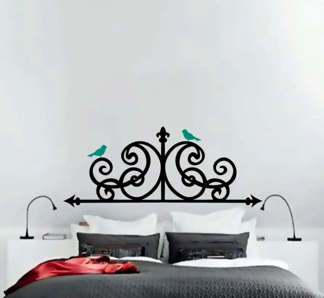Imaging Architects Birds on the Fence Headboard -Wall Decal